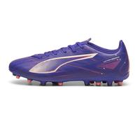 PUMA Unisex Adults Ultra 5 Play MG Soccer Shoe, Lapis Lazuli-PUMA White-Sunset Glow, 11 UK