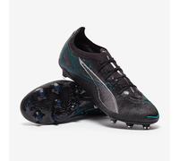 PUMA Unisex Ultra 5 PRO FG/AG Soccer Shoe, Black Silver-Bright Aqua, 9 UK