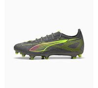 PUMA Ultra 5 Pro FG/AG Football Boots Unisex, Matte Aged Silver/Yellow Alert/Sun Struck, size 6