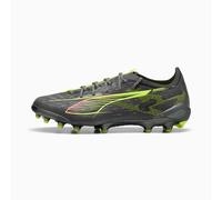 PUMA Ultra 5 Ultimate Ag Football Boots Unisex, Matte Aged Silver/Yellow Alert/Sun Struck, size 8