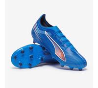PUMA Unisex 6 Match FG/AG Soccer Shoe, Ultra Blue White-Glowing RED, 7.5 UK