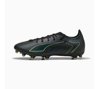 PUMA Ultra 6 Match FG/AG Football Boots Unisex, Black/Fizzy Light/Green Terrain, size 7.5