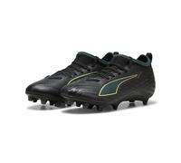 PUMA Ultra 6 Match FG/AG JR Soccer Shoe, Black-Fizzy Light-Green Terrain, 13 UK