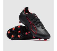 PUMA Unisex Ultra 6 Match Firm Ground/Artifical Ground Football Boots, PUMA Black-PUMA Red, 6 UK
