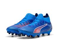 PUMA Women's Ultra 6 Match+ Firm Ground/Artifical Ground Football Boots, Ultra Blue-PUMA White-Glowing Red, 4.5 UK