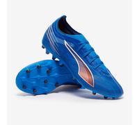 PUMA Unisex 6 Match MG Soccer Shoe, Ultra Blue White-Glowing RED, 9 UK