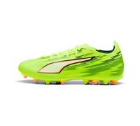 PUMA Unisex Ultra 6 Match MG Soccer Shoe, Yellow Alert Black-Glowing RED-Lime Squeeze, 10 UK