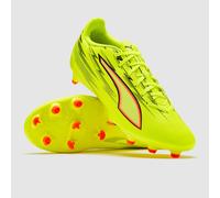 PUMA Unisex Ultra 6 Play Firm Ground/Artifical Ground Football Boots, Yellow Alert-PUMA Black-Glowing Red-Lime Squeeze, 6 UK