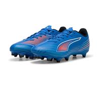 PUMA Soccer Shoe Ultra 6 Play FG/AG, Unisex, Ultra Blue/White-Glowing RED, UK 8.5