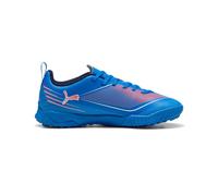 PUMA 6 Play TT JR Soccer Shoe, Ultra Blue White-Glowing RED, 13.5 UK
