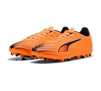 PUMA Unisex Ultra 6 Play Multi-Ground Football Boots, Heat Fire-PUMA Black-Glowing Red, 7 UK