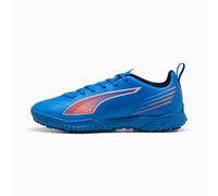PUMA 6 Play TT JR Soccer Shoe, Ultra Blue White-Glowing RED, 2 UK