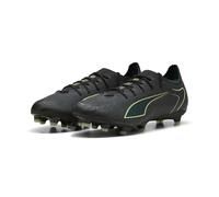PUMA Unisex Ultra 6 PRO FG/AG Soccer Shoe, Black-Fizzy Light-Green Terrain, 10 UK