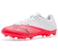 PUMA Ultra 7 Play Firm, Artificial Ground Soccer Cleats, Ultra Red-puma Black-puma White, 8 Narrow