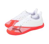 Puma Ultra 7 Play IT JR White Orange Black Kids Youth Indoor Soccer 109166-01