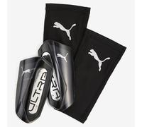PUMA Ultra Flex Football Sleeves Shinguards, Black/Silver, size XS