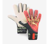 Puma Ultra Grip 1 Hybrid Mens Black/Orange Goalkeeper Gloves