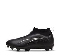 Puma Ultra Match+ Laceless Junior Firm Ground Football Boots 2 Black/White