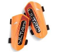 PUMA Ultra Strap Unisex Adult Shin Pads, Fiery Coral Fizzy Light (Multicolour), XL