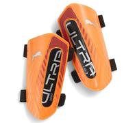 PUMA Ultra Strap Unisex Adult Shin Pads, Fiery Coral Fizzy Light (Multicolour), XL