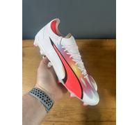 Puma Ultra Ultimate FG/AG Lace-Up White Synthetic Mens Football Boots 107311-01
