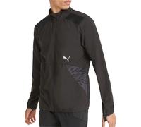 Puma Ultraweave S FSTR Mens Running Jacket Black Run Breathable Reflective