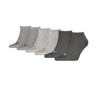 PUMA Unisex 261080001 Sneaker Sock, Anthraci/L Mel Grey/M Mel Grey, 9-11 EU