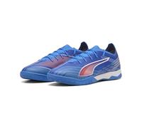 PUMA Unisex 6 Match IT Soccer Shoe, Ultra Blue White-Glowing RED, 6.5 UK