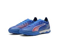 PUMA Unisex 6 Match TT Soccer Shoe, Ultra Blue White-Glowing RED, 9 UK