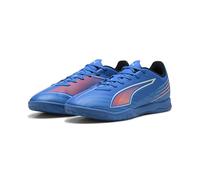 PUMA Unisex 6 Play IT Soccer Shoe, Ultra Blue White-Glowing RED, 9 UK