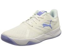 PUMA Unisex Accelerate Pro II W+ Indoor Court Shoe, White-Nitro Blue-Elektro Purple-Arctic Ice, 5 UK