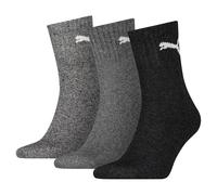 (12 UK-14 UK, Grey) Puma Unisex Adult Crew Socks (Pack of 3)