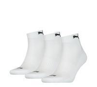 Puma Unisex Adult Cushioned Ankle Socks (Pack Of 3) (White/Black) - Size UK 6-8