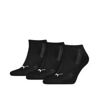 Puma Unisex Adult Cushioned Trainer Socks (Pack Of 3) (Black/White) - Size UK 2.5-5