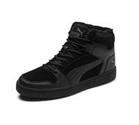 PUMA Unisex Adult Puma Rebound LayUp SD Fur Trainers, Puma Black-CASTLEROCK, 9.5 UK