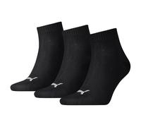 Puma Unisex Adult Quarter Training Ankle Socks (Pack of 3) (Black) - Size UK 12-14