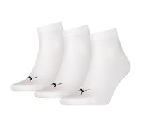 Puma Unisex Adult Quarter Training Ankle Socks (Pack of 3) (White) - Size UK 9-11
