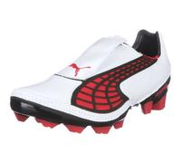 Puma Unisex-Adult V1.10 Ii I Fg Indoor Trainer, Blanc Weiss/whitepompeian redblack, 8 UK