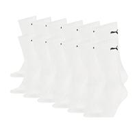 PUMA Unisex Cushioned Crew Socks (6 Pair Pack) white, 12-14