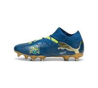 Puma Unisex Adults Future 7 Match BNA FG/AG Soccer Shoe, Sailing Blue-Marine Blue-PELÉ Yellow-Grassy Green-Gold, 7.5 UK