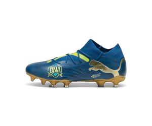 Puma Unisex Adults Future 7 Match BNA FG/AG Soccer Shoe, Sailing Blue-Marine Blue-PELÉ Yellow-Grassy Green-Gold, 7.5 UK