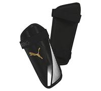 PUMA Unisex Adults' King ES 2 Shinguard, Black-Gold White, Medium