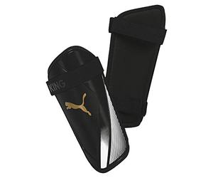 PUMA Unisex Adults' King ES 2 Shinguard, Black-Gold White, Medium