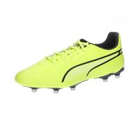 Puma Unisex Adults King Match Fg/Ag Soccer Shoes, Electric Lime-Puma Black, 10 UK