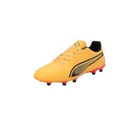 Puma Unisex Adults King Match Fg/Ag Soccer Shoes, Sun Stream-Puma Black-Sunset Glow, 12 UK