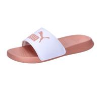 PUMA Unisex Popcat 20 Slide Sandal, White-DEEVA Peach, 12 UK