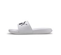 Puma Unisex Adults Popcat 20 Slide Sandals, Puma White-Puma Black, 6 UK
