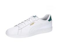 Puma Unisex Adults Puma Smash 3.0 L Sneakers, Puma White-Malachite-Puma Gold, 12 UK