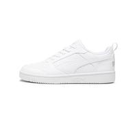 Puma Unisex Adults Rebound V6 Low Sneakers, Puma White-Cool Light Gray, 11 UK