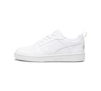 Puma Unisex Adults Rebound V6 Low Sneakers, Puma White-Cool Light Gray, 13 UK
